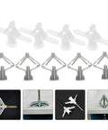 400 Pcs Drywall Anchor Assortment Kit with butterfly shaped nylon and ABS expansion bolts for gypsum board and metal