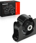 Direct Fit Front Engine Motor Mount For Toyota Rav4 And Scion Xb, heavy duty black steel with bolt on design, detailed view.