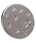 50 Set Star Shape Jeans Screw Buttons with Sick Threaded Design 17 mm Metal Button Hardware Durable Steel, shiny star-patterned design.