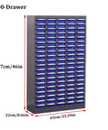 Heavy Duty Steel Parts Cabinet With Kickass Anti Slip Drawers And Adjustable Dividers For Bolt Nut Screw Storage, 100-drawer unit.