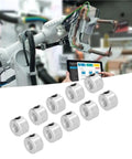 Heavy Duty 20 Pack 6mm Carbon Steel Shaft Collars Setscrew Design Crafted Tough Enough For Robotics And Machinery Zinc Plated Finish Prevents Rust From Eating Metal While Giving Axial Radial Stability On Your Drive Shafts., 6mm carbon steel shaft collars shown with robotics arm