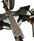 Zero Clearance Miter Saw Insert 2 Pack For Dewalt Sliding Compound Saws installed showcasing tight interface and precise cuts