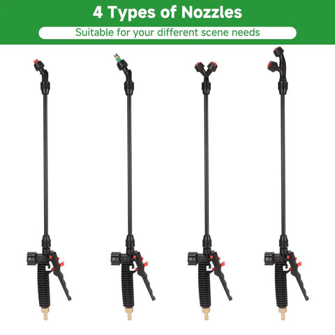 Four nozzles of Beefy Acid Resistant Sprayer Wand Kit With Four Nozzle Types For Smooth Spraying