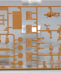 Messerschmitt Bf 109E7 1 48 Scale Plastic Model Kit parts on sprue with figures and accessories for German fighter scene