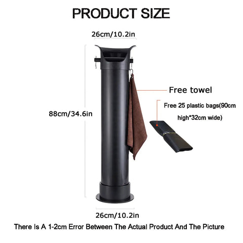 Heavy Duty White Coffee Knock Box And Espresso Dump Bin Featuring Shock Absorbent Base For Fast Grinder Cleanup Removable Liners
