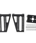 RC motor mounting brackets set (2) in aluminum alloy with mounting plate and screws for small RC airplane