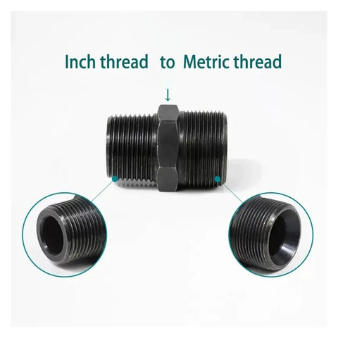 Premium Metric To Inch Hydraulic Adapters Fitting Kit For Heavy Duty Plumbing And Auto Repair Projects Ensuring Secure Leakproof Connectors On Machines With Both Measurement Standards With Brass Build Quality Guaranteeing Long Lasting Durability black inch to metric thread adapter