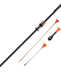 Professional.625 Cal Blowgun For Hunting 4 Foot Length with darts, mouthpiece, rubber ferrule, and dart quiver.