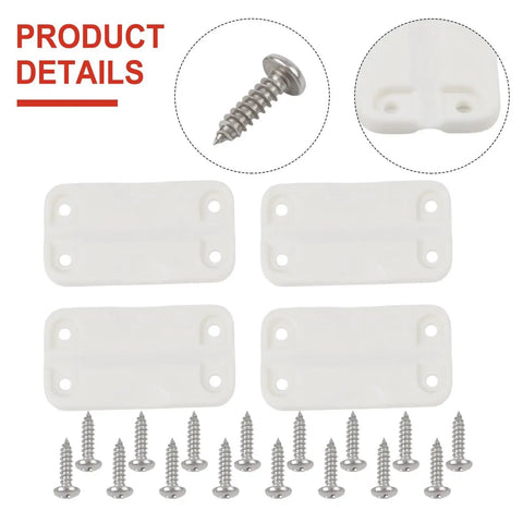 Cooler Hinge Repair Kit With Stainless Steel Screws For 50 To 165 Qt Ice Chests Plastic Lid Replacement Easy Install