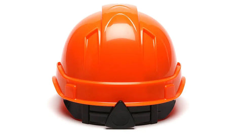 Ridgeline Cap Style Hard Hat With 4 Point Ratchet Hi Vis Orange Lightweight ABS Workhorse Safety Helmet For Work Low Profile Fit