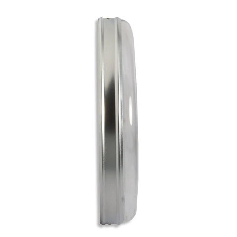 Metal Wall Thermometer For Indoor And Outdoor Use With 12 Inch Dial And Easy To Read Large Numbers Ideal For Patio Pool Or Indoor Spaces Weather Resistant And Shatterproof Construction side view