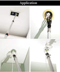 Application of 3 To 12 Foot Telescopic Light Bulb Changer Pole With Durable Metal Construction for reaching ceiling light fixtures