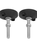 Adjustable Round Nylon Leveling Feet For Heavy Duty Furniture And Machinery Anti Slip Glide Mount 200kg Load Capacity 100mm Adjustable Height