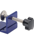 Side view of adjustable Pocket Hole Jig Kit for DIY carpentry, featuring aluminum alloy joint and concealed screw mechanism.