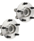 Front Wheel Hub Bearing Assembly For Nissan Altima Maxima Pathfinder QX60 QX50 Murano JX35 With 5 Lug Two Piece Set Replacement Direct Fit OEM Style
