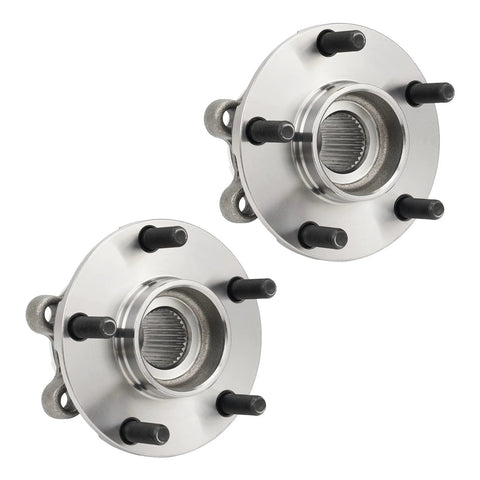 Front Wheel Hub Bearing Assembly For Nissan Altima Maxima Pathfinder QX60 QX50 Murano JX35 With 5 Lug Two Piece Set Replacement Direct Fit OEM Style