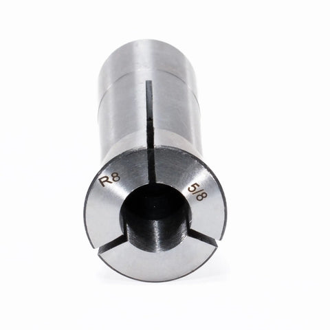 R8 Collet Set, 13-Piece From 1/8 Inch To 7/8 Inch, Hardened Carbon Steel, Precision 0.0018 Inch TIR, 7/16-20 Thread, 5/8-inch collet close-up