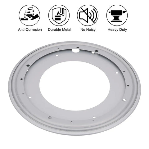 12 Inch Round Lazy Susan Turntable Bearing Plate Heavy Duty Swivel Base for Kitchen Cabinets and Serving Trays Low Noise