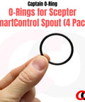 Replacement O Rings For Scepter SmartControl Gas Can Spout 4 Pack Keep Your Gas Can Sealed Tight Leaks Fixed For Gas Diesel Kerosene And Utility Cans Today black O-ring held by hand