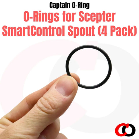 Replacement O Rings For Scepter SmartControl Gas Can Spout 4 Pack Keep Your Gas Can Sealed Tight Leaks Fixed For Gas Diesel Kerosene And Utility Cans Today black O-ring held by hand