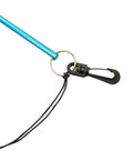 Close-up of the lanyard attachment on a 13 Inch Aluminum Lobster Tickle Pointer Stick With Lanyard And Measurement Guide for diving.