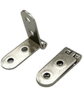 8-Pack Rotating Concealed Door Hinges For Cabinets And Panels, 270 Degree Foldable Metal Hinges shown open and closed
