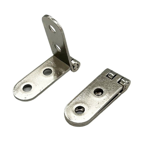 8-Pack Rotating Concealed Door Hinges For Cabinets And Panels, 270 Degree Foldable Metal Hinges shown open and closed