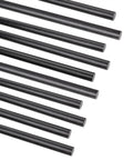 1.5mm Carbon Fiber Rod 400mm For RC Airplanes DIY Craft Matte Pole 15.7 Inch 10Pcs Beefy Strength Lightweight Heat Resistant