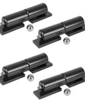 4 Pack 5 Inch Barrel Gate Hinges Heavy Duty Weld On For Fence Swing Doors And Trailer Ramp Doors 450 Lbs Capacity Black Powder Coated