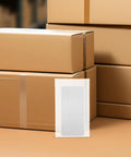 100 Pack EPE Foam Packing Bags For Shipping And Storage in front of stacked cardboard boxes
