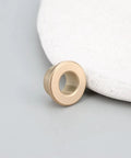 8 Pack Flanged Copper Sleeve Bushings 8 Mm Bore 12 Mm OD 8 Mm Long For Shop Rigs, gold-colored copper bushing on gray background.