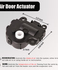 Image of Chevy Impala HVAC Air Door Actuator Heater Blend Door Levers Direct Replacement Drop In 2004 To 2013 2 Pack