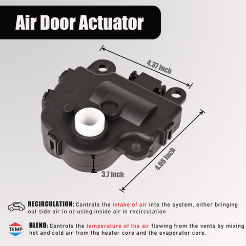 Image of Chevy Impala HVAC Air Door Actuator Heater Blend Door Levers Direct Replacement Drop In 2004 To 2013 2 Pack