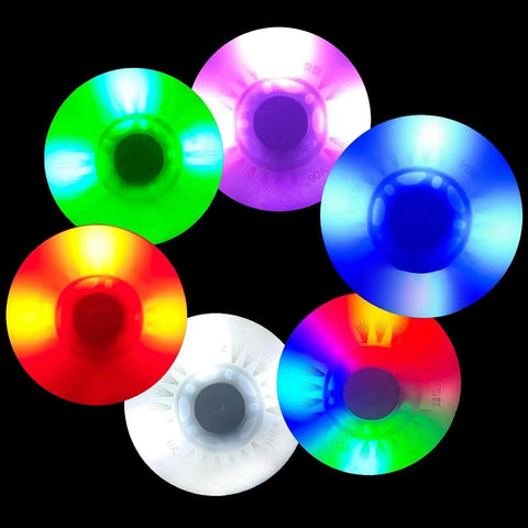 LED Light-Up Inline Skate Wheels Set With Magnetic Core And Bearings For Indoor And Outdoor Use 90A Hardness 8-Pack In Red 90MM With Multi-Color LEDs