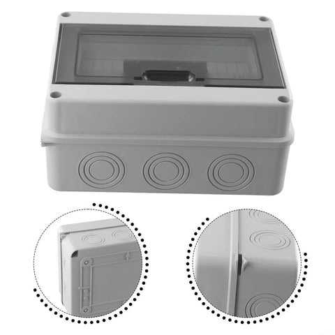 Solid As A Rock Surface Mount Distribution Box With Ip65 Waterproof Abs Housing For Outdoor Pool Villa Charging Built Tough, gray enclosure.