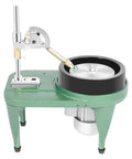 Durable 180 Watt Gem Faceting Machine and Jade Polisher showing six inch disc and manipulator for crystal engraving