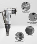 Durable Mini Pneumatic Chamfering Tool In Light Aluminum Alloy Air Powered Deburring Machine for precise chamfering details.