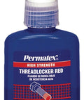 Red High Strength Thread Locker For 1 Inch Threads 50 mL Bottle Locks Bolts And Screws In Place Prevents Loosening From Vibration
