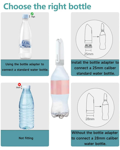 Instruction guide for using Portable Bidet For Travel And Daily Use With High Pressure Stream 350ml Tank USB Rechargeable IPX7 Waterproof