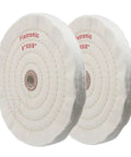 2 Pack 8 Inch Cotton Buffing Wheels With Five Eighth Inch Arbor For Bench Grinder Jewelry Polishing Kits High Density Buffing Cotton For Pro Grade Finishes Today product image