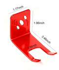 Red heavy-duty iron bracket from 8 Pack Fire Extinguisher Mounts And Brackets For 10 Lb Units, Wall Hanger Holders, Easy Install