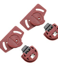 Four Pair Wardrobe Sliding Door Roller Kit With Pulleys And Circuit Board Hardware Brown, Durable Plastic Construction
