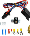 Heavy Duty 12 Inch Electric Radiator Fan In Black Delivers Sweet 800 CFM Cooling Thermostat switch relay kit and wiring.