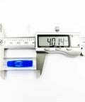 1pcs 15 * 15 * 40mm Square Column Water Level Meter Spirit Level Bubble measured with digital caliper.