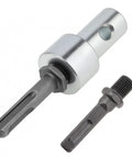 Garden Auger Drill Adapter Kit Lets You Run 4-Inch And 6-Inch Earth Augers On Any Half-Inch Corded Or Cordless Drill With A 20mm Round Chuck Connection Includes SDS Plus Shank And Square Shank Carbon Steel Construction