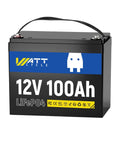 12V 100Ah LiFePO4 Battery With Built In 100A BMS For RVs And Golf Carts BCI Group 24 Low Temperature Protection Powerhouse