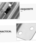 Close-up of self-closing recessed cabinet hinges showcasing exquisite and practical design features.