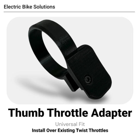 Universal Thumb Throttle Adapter For E Bikes Converts Twist To Thumb Control With A Big Paddle For Cleaner Grip And Way Less Thumb Strain So You Can Cruise Longer On Any Popular E Bike