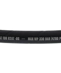 Hydraulic Hose 3/8 Inch ID By 12 Inch Length Up To 4780 PSI Max SAE 100 R2AT Two Wire Beefy With 3/8 NPT Ends For Tractors And Heavy Equipment Great For Hydraulics Farm Equipment And Outdoor Machinery Heavy Duty Tractors And Farm Gear black hose marking