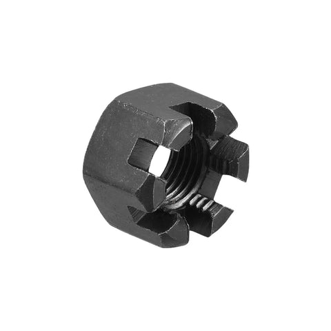 Workhorse M12 X 1.25 Mm Hex Slotted Castle Nuts Straight Up Grade 4.8 Carbon Steel Beast With Black Finish 10 Pack For Serious Builds And Daily Grind Repairs